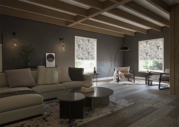 Iquitos, Anthracite - Motorised Roman Blind - Image 6